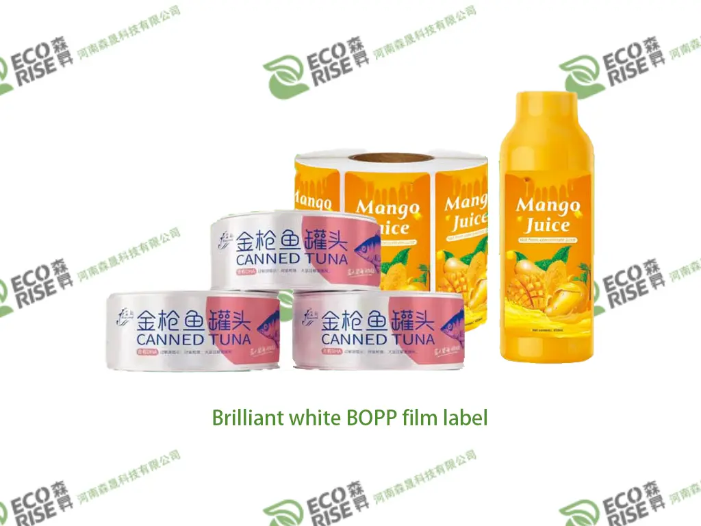 Brilliant White BOPP Film Label - Adhesive Series
